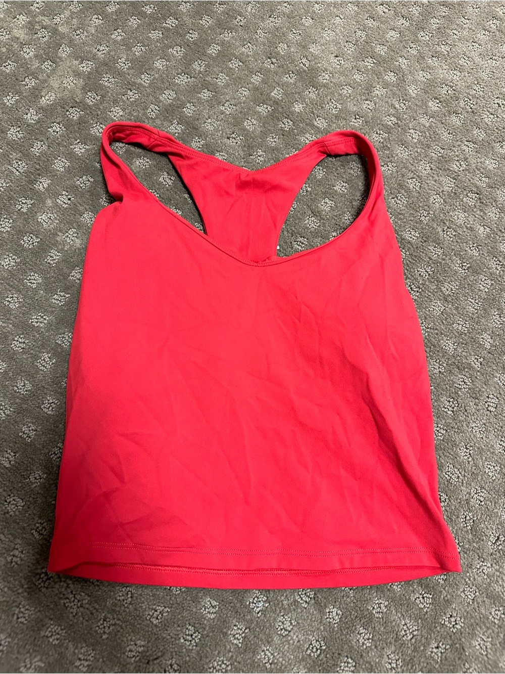 Fabletics Bright Red Racerback Sports Bra Tank